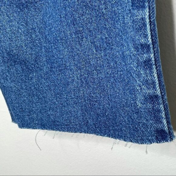 Arizona Jean Co VTG Relaxed Fit Husky Mom Cropped Ankle Raw Hem‎ Denim Jeans - Picture 5 of 7